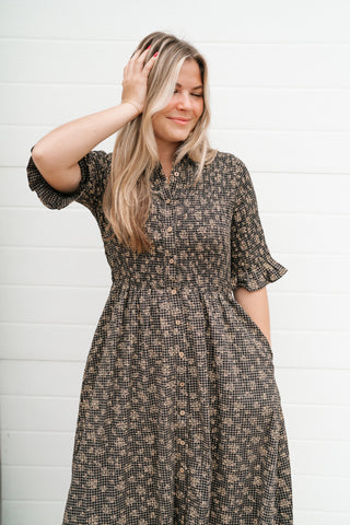 Meadowbrook Floral Midi Dress