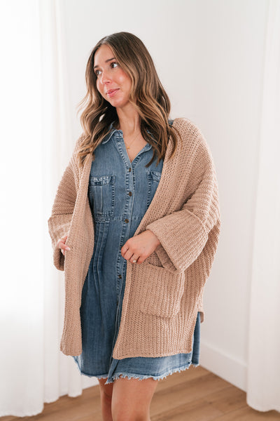 Trea Open Knit Lounge Cardigan