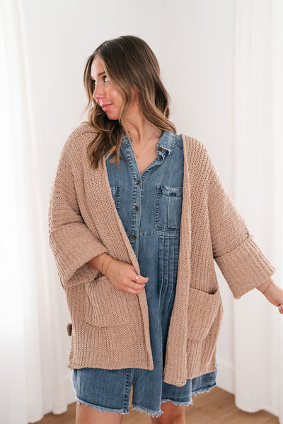 Trea Open Knit Lounge Cardigan