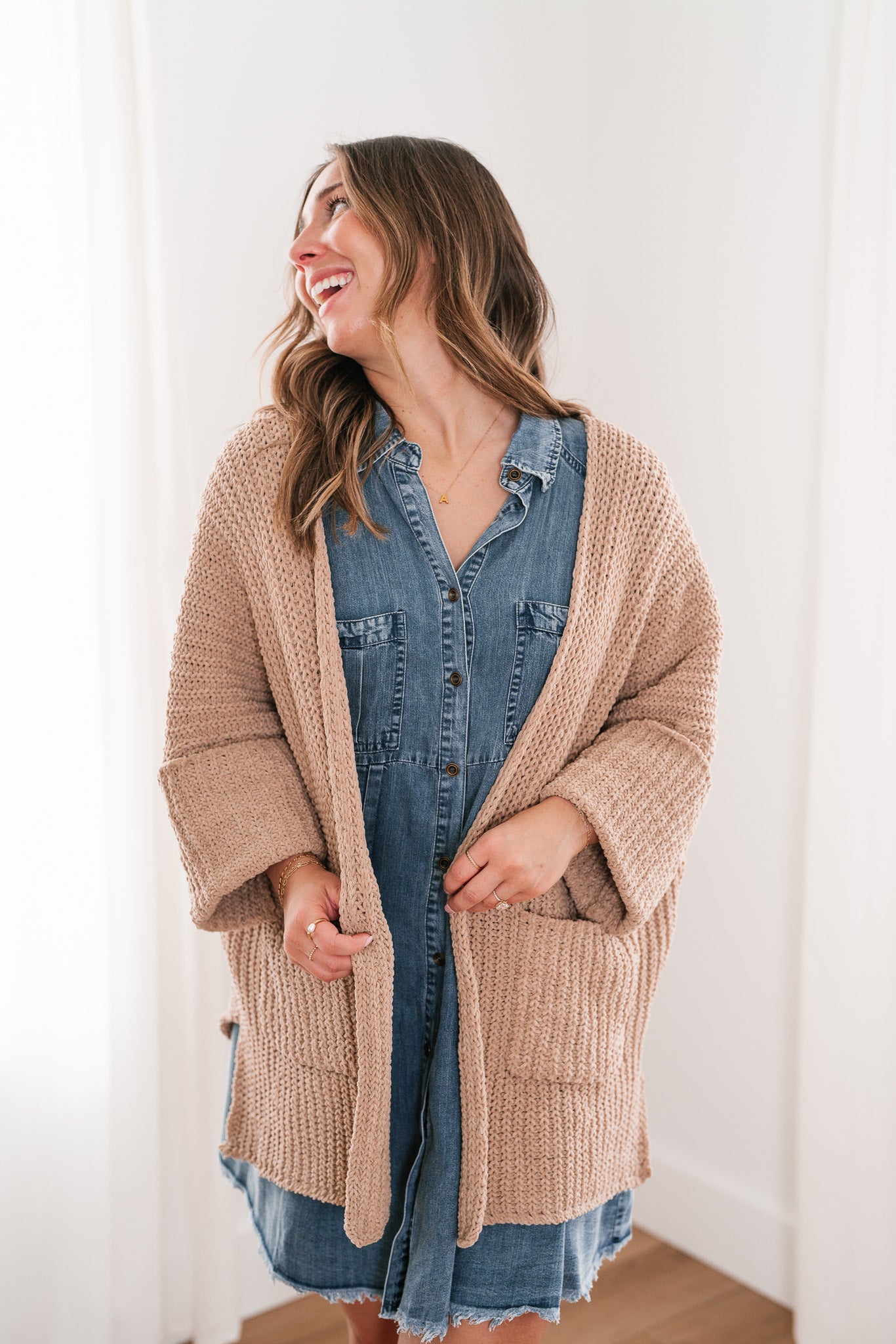 Trea Open Knit Lounge Cardigan