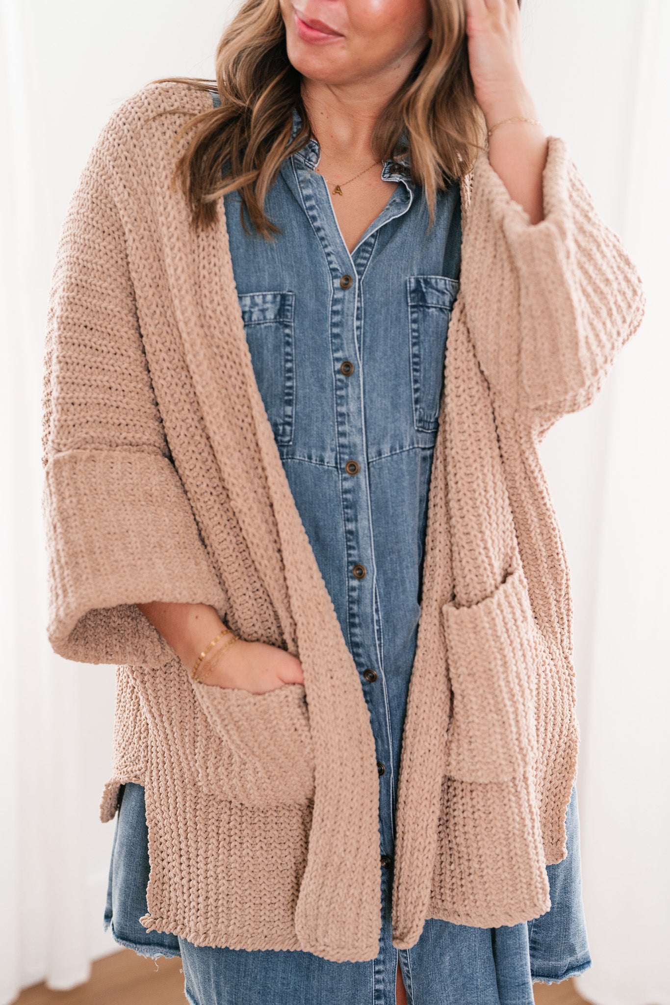 Trea Open Knit Lounge Cardigan