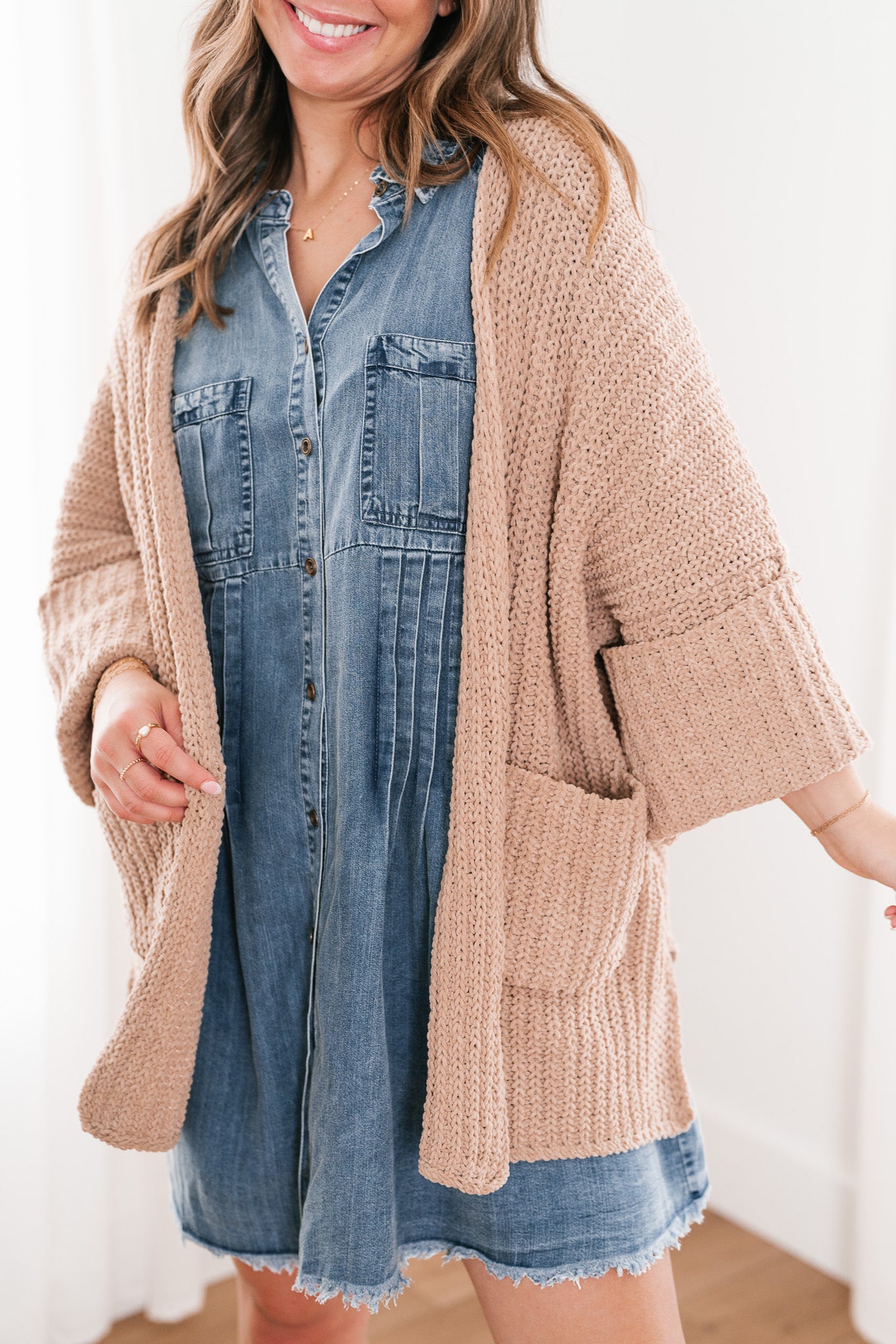 Trea Open Knit Lounge Cardigan