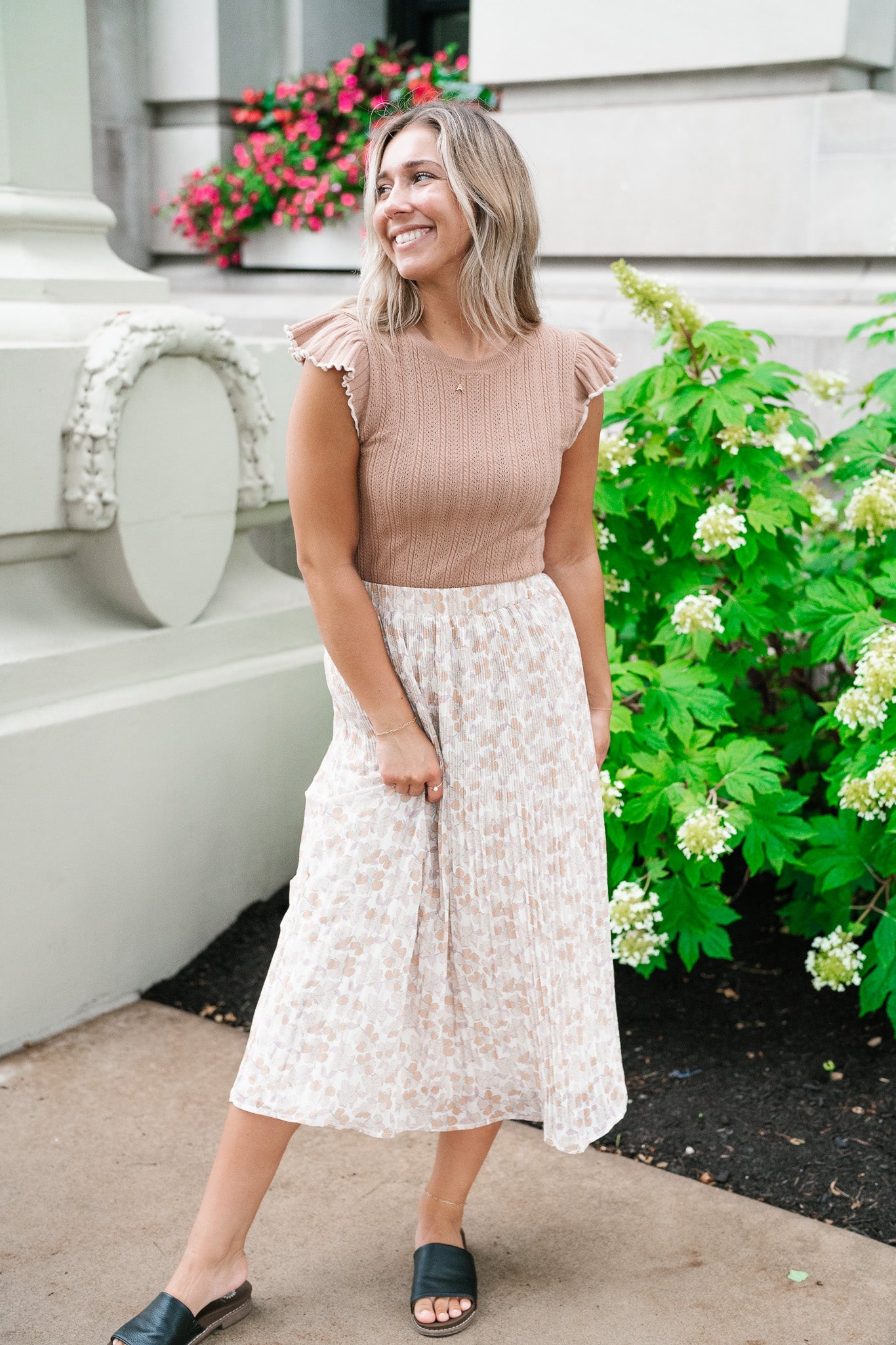 Garden Charm Midi Skirt