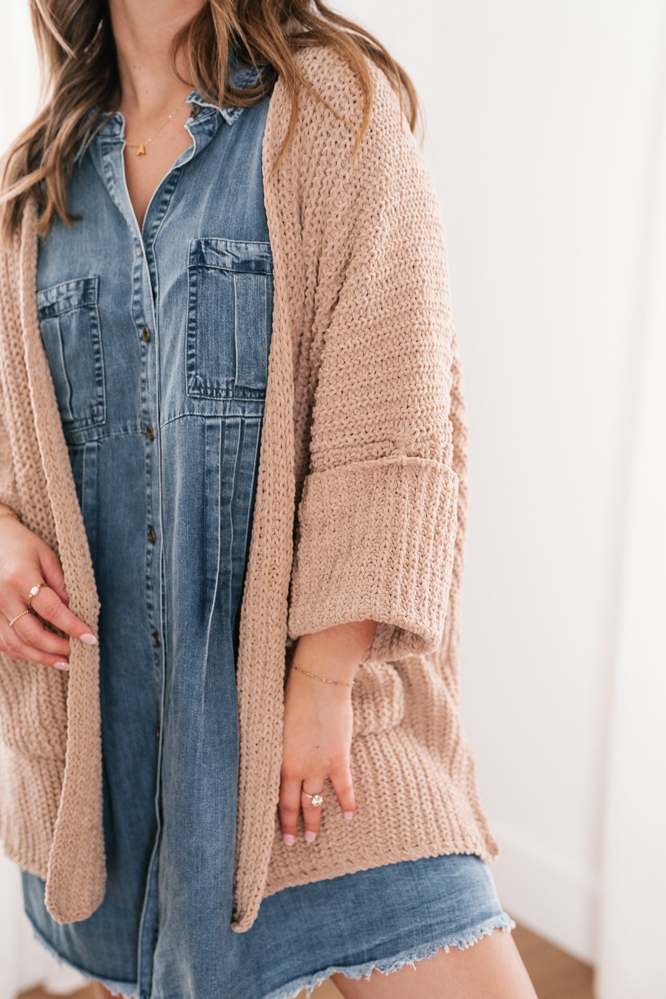 Trea Open Knit Lounge Cardigan