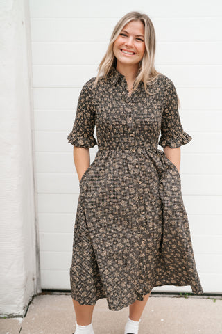 Meadowbrook Floral Midi Dress