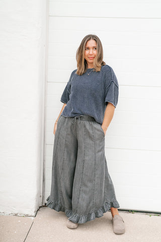 Always Ready Knit Top - Navy
