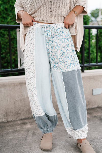 Summertime Bloom Patchwork Balloon Pants