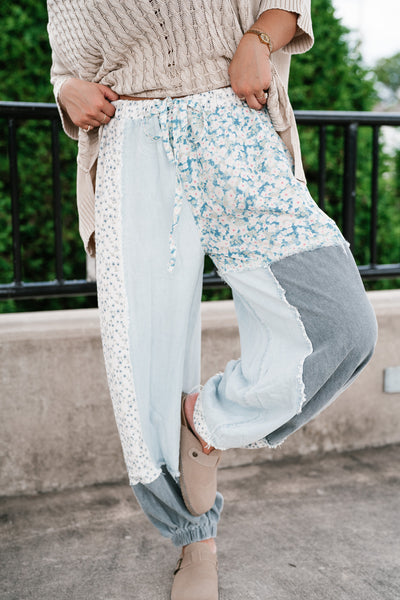 Summertime Bloom Patchwork Balloon Pants
