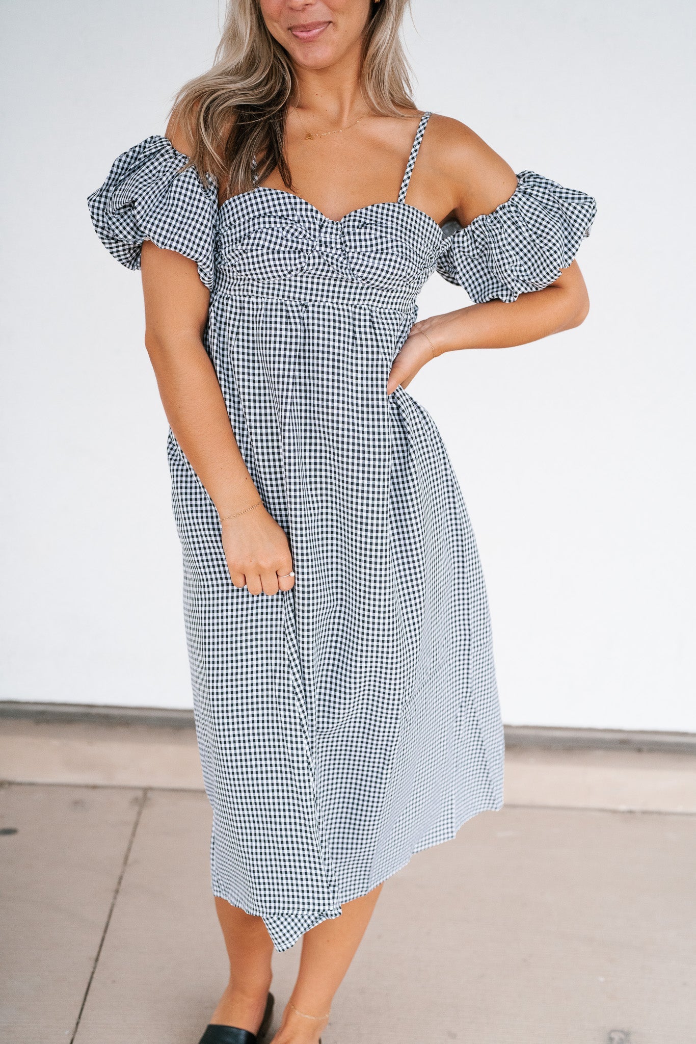 Picnic Date Puff Sleeve Dress