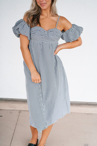 Picnic Date Puff Sleeve Dress