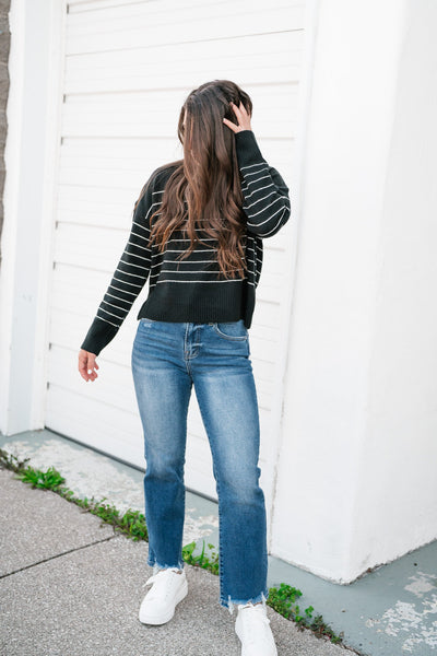 Highland Striped Collared Sweater