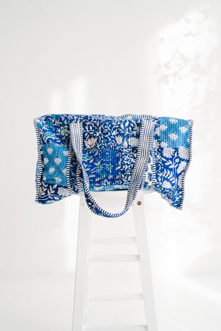 Coastal Twilight Patchwork Duffle Bag