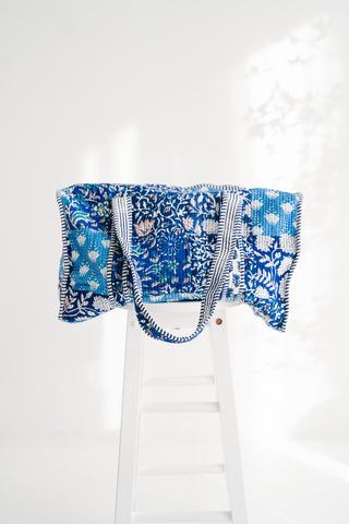 Coastal Twilight Patchwork Duffle Bag