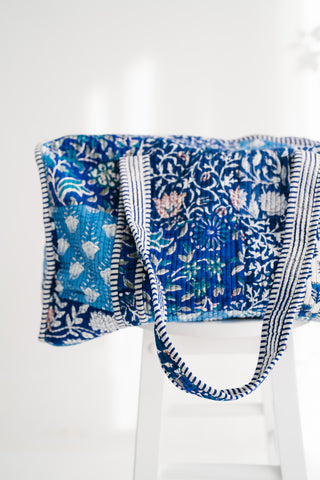 Coastal Twilight Patchwork Duffle Bag