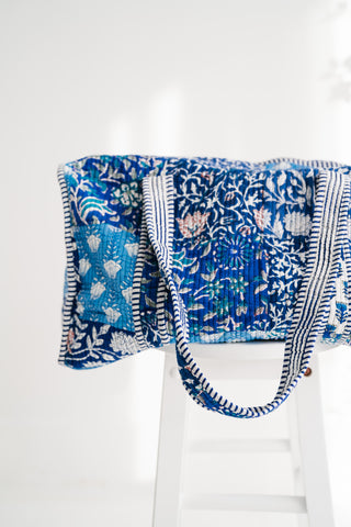 Coastal Twilight Patchwork Duffle Bag