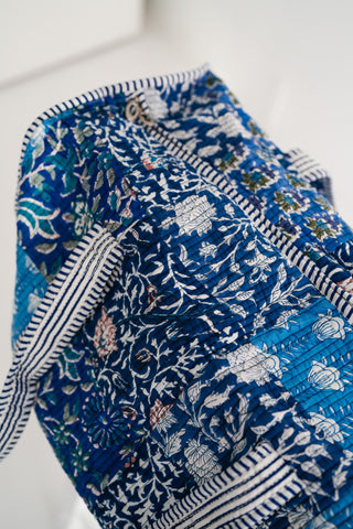 Coastal Twilight Patchwork Duffle Bag