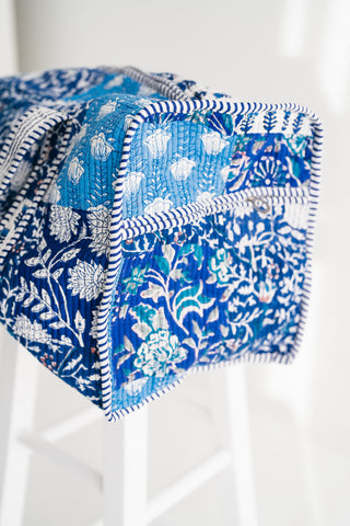 Coastal Twilight Patchwork Duffle Bag