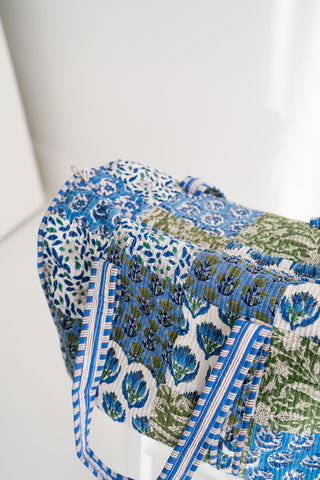 Blue Mist Patchwork Duffle Bag