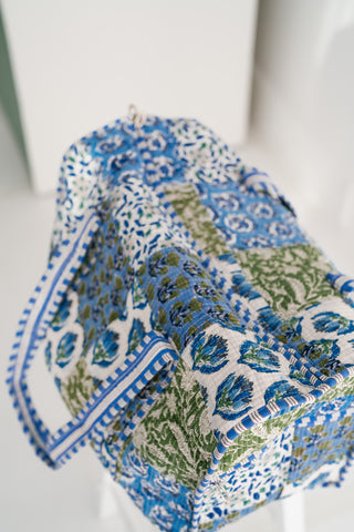 Blue Mist Patchwork Duffle Bag