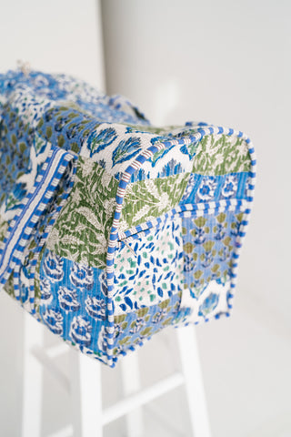 Blue Mist Patchwork Duffle Bag