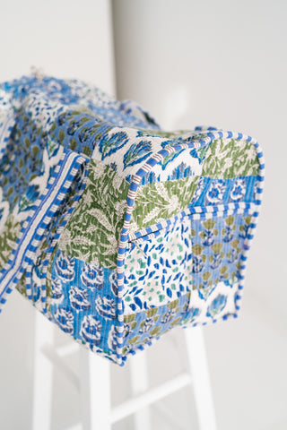 Blue Mist Patchwork Duffle Bag