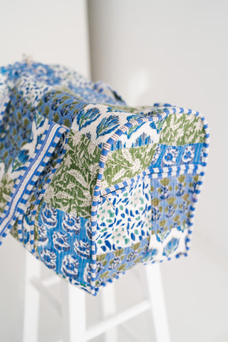 Blue Mist Patchwork Duffle Bag