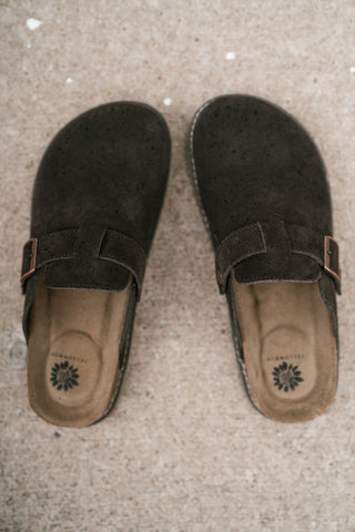 Maible Suede Clog - Brown