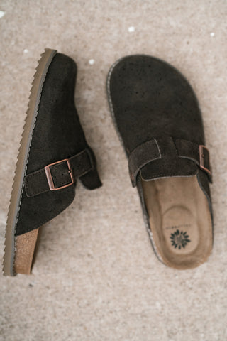 Maible Suede Clog - Brown
