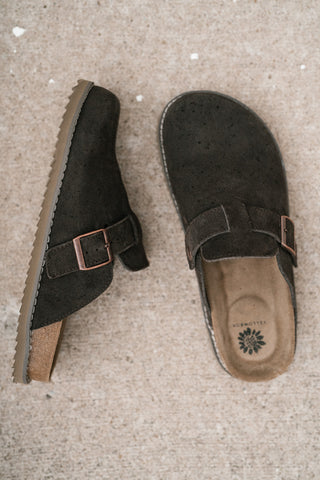 Maible Suede Clog - Brown