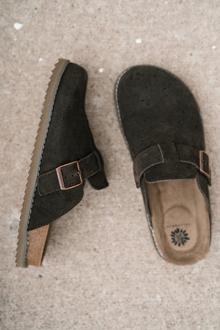 Maible Suede Clog - Brown