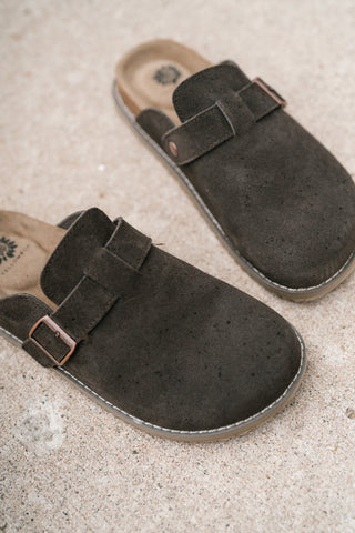 Maible Suede Clog - Brown