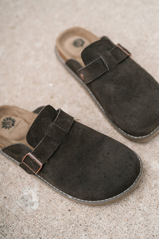 Maible Suede Clog - Brown