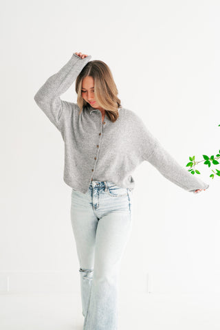 Fireside Favorite Collared Button-Down Cardigan