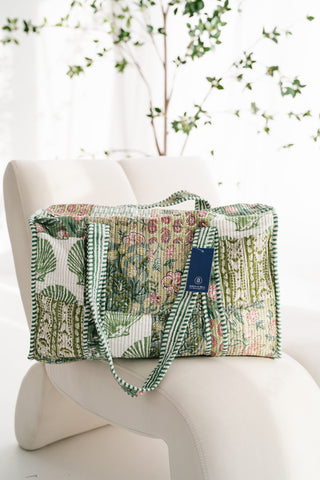 Woodland Charm Patchwork Duffle Bag