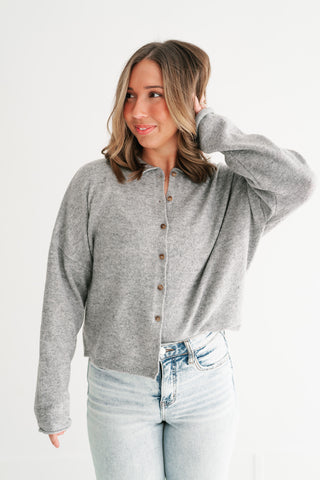 Fireside Favorite Collared Button-Down Cardigan