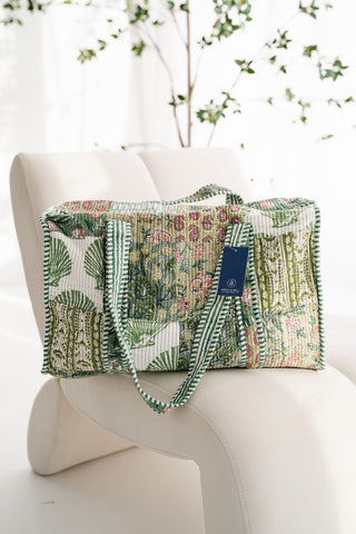 Woodland Charm Patchwork Duffle Bag