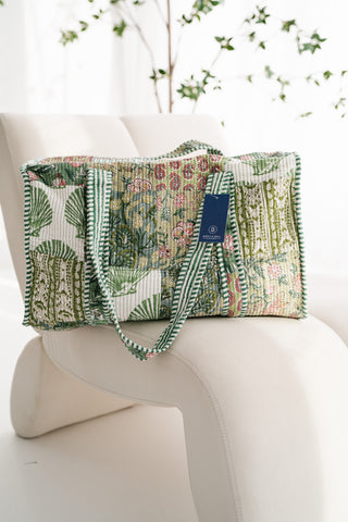 Woodland Charm Patchwork Duffle Bag