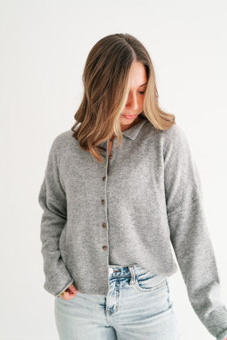 Fireside Favorite Collared Button-Down Cardigan
