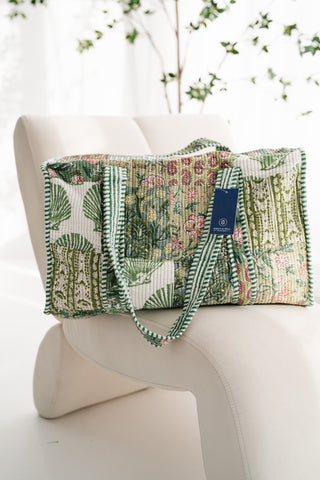 Woodland Charm Patchwork Duffle Bag