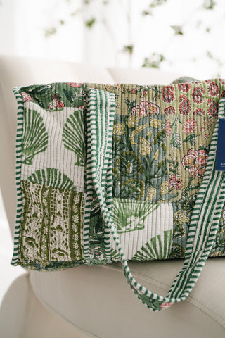 Woodland Charm Patchwork Duffle Bag