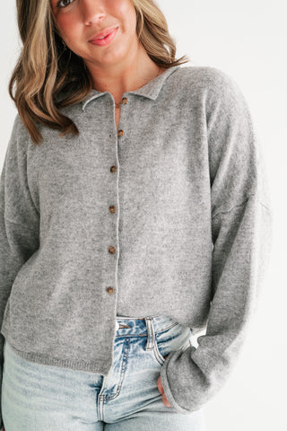 Fireside Favorite Collared Button-Down Cardigan