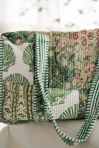 Woodland Charm Patchwork Duffle Bag