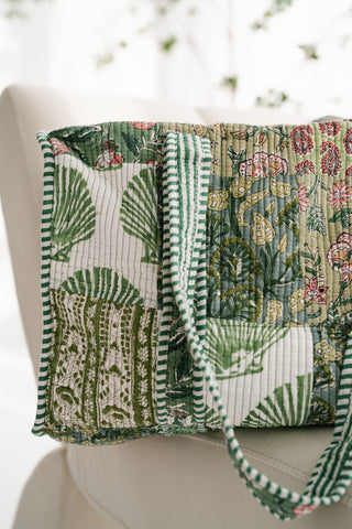 Woodland Charm Patchwork Duffle Bag