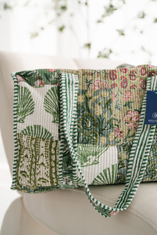 Woodland Charm Patchwork Duffle Bag