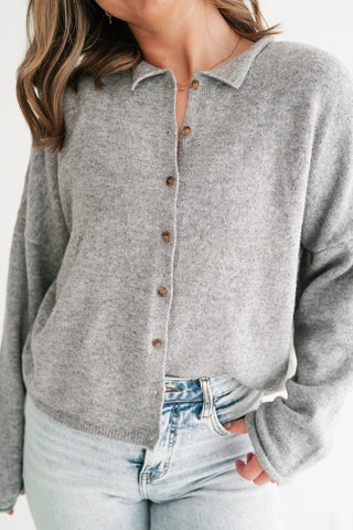 Fireside Favorite Collared Button-Down Cardigan