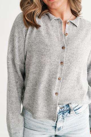 Fireside Favorite Collared Button-Down Cardigan