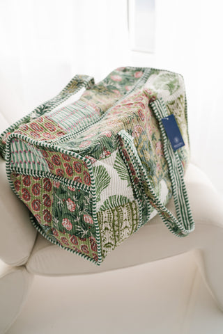 Woodland Charm Patchwork Duffle Bag