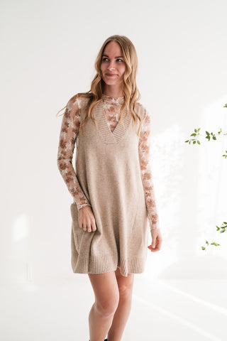Soft Journey V-Neck Knit Tunic Sweater Vest