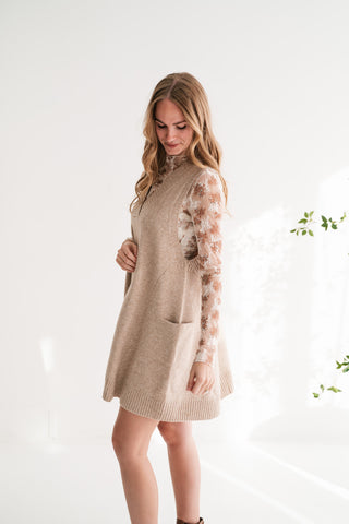 Soft Journey V-Neck Knit Tunic Sweater Vest