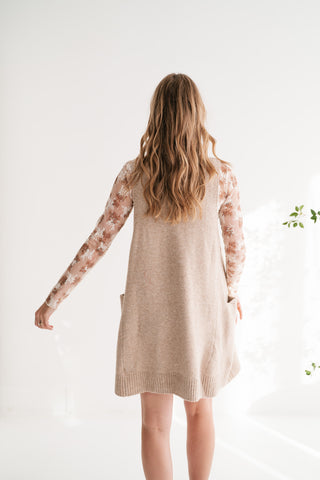 Soft Journey V-Neck Knit Tunic Sweater Vest
